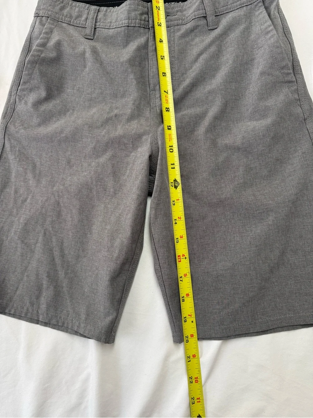 O'Neill Men's Charcoal Gray Flat-Front Shorts